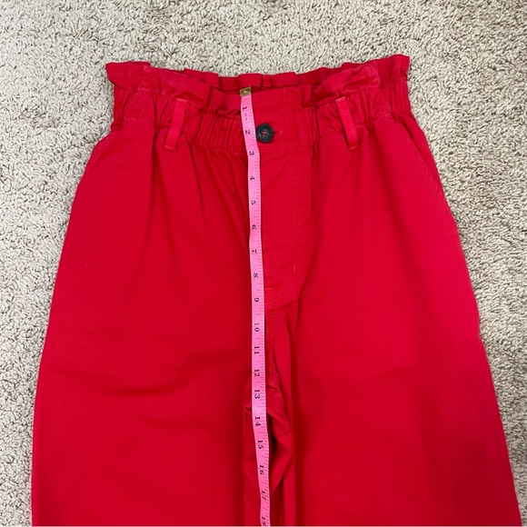 Xirena 2022 Cormick High Rise Paperbag Waist Wide Leg Pant in Red Pepper Size S - Picture 14 of 16